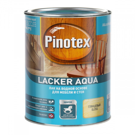 Лак яхтный Pinotex Lacker Aqua глянцевый 1л на водной основе