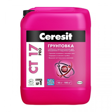 Грунт Ceresit CT 17 PRO Морозостойкий 10л